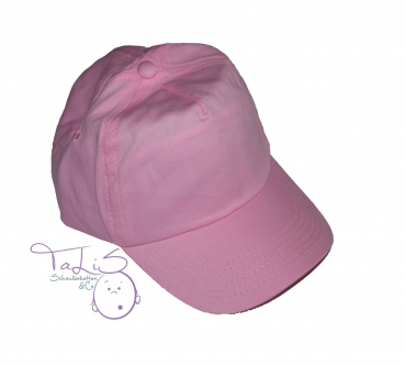 Kinder Cap Rosa mit Name